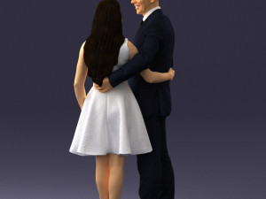 young couple 0002 3d print ready 3D-Druckmodell
