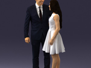 young couple 0002 3d print ready 3D-Druckmodell