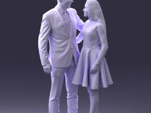 young couple 0002 3d print ready 3D-Druckmodell