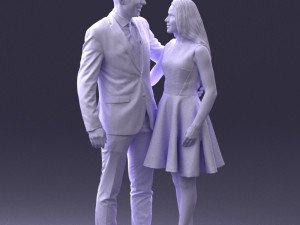 young couple 0002 3d print ready 3D-Druckmodell