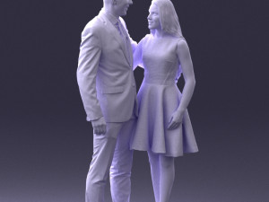 young couple 0002 3d print ready 3D-Druckmodell