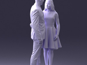 young couple 0002 3d print ready 3D-Druckmodell