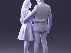 young couple 0002 3d print ready 3D-Druckmodell