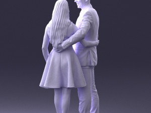 young couple 0002 3d print ready 3D-Druckmodell