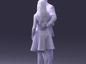 young couple 0002 3d print ready 3D-Druckmodell