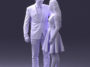 young couple 0002 3d print ready 3D-Druckmodell