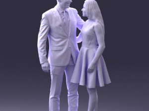 young couple 0002 3d print ready 3D-Druckmodell