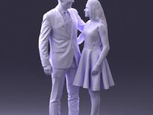 young couple 0002 3d print ready 3D-Druckmodell
