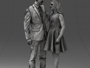 young couple 0002 3d print ready 3D-Druckmodell