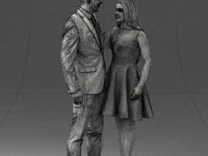 young couple 0002 3d print ready 3D-Druckmodell