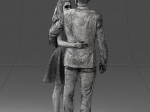 young couple 0002 3d print ready 3D-Druckmodell