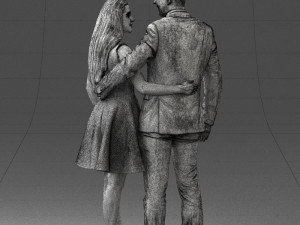young couple 0002 3d print ready 3D-Druckmodell
