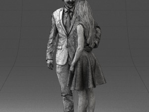young couple 0002 3d print ready 3D-Druckmodell
