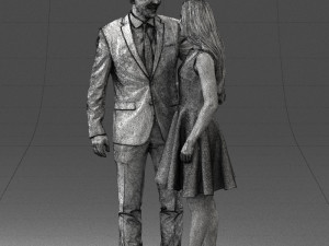 young couple 0002 3d print ready 3D-Druckmodell