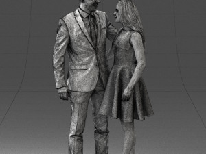 young couple 0002 3d print ready 3D-Druckmodell