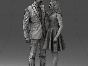 young couple 0002 3d print ready 3D-Druckmodell