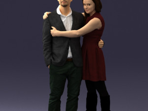 young couple 0003 3d print ready 3D Print Model