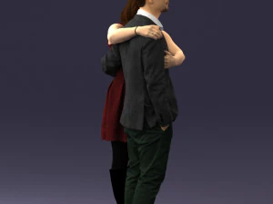 000346 Couple in Casual Outfit 3dp 3D Print Model