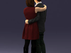 000346 Couple in Casual Outfit 3dp 3D Print Model