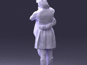 000346 Couple in Casual Outfit 3dp 3D Print Model