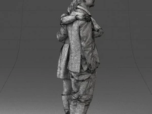 000346 Couple in Casual Outfit 3dp 3D Print Model
