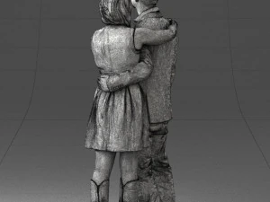 000346 Couple in Casual Outfit 3dp 3D Print Model