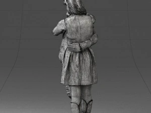 000346 Couple in Casual Outfit 3dp 3D Print Model