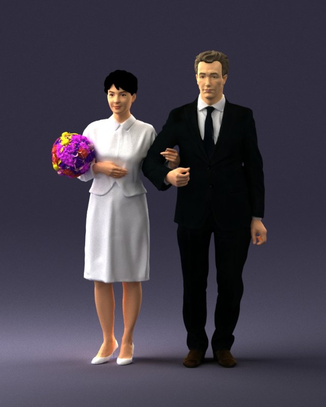 married couple 0012 3d print ready 3D प्रिंट मॉडल .c4d .max .obj .3ds .fbx .stl .blend 