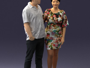 couplein casual wear 0016 3d print ready 3D 打印模型