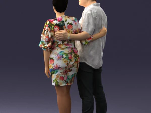 couplein casual wear 0016 3d print ready 3D Print Model