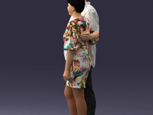 couplein casual wear 0016 3d print ready 3D Print Model
