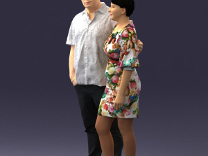 couplein casual wear 0016 3d print ready 3D 打印模型