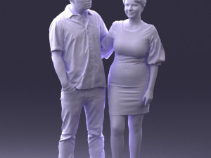 couplein casual wear 0016 3d print ready 3D 打印模型
