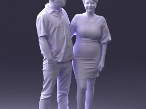 couplein casual wear 0016 3d print ready 3D Print Model