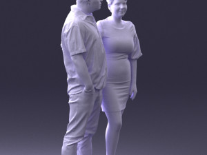couplein casual wear 0016 3d print ready 3D 打印模型