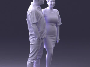 couplein casual wear 0016 3d print ready 3D Print Model