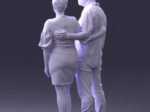 couplein casual wear 0016 3d print ready 3D 打印模型