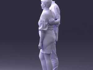 couplein casual wear 0016 3d print ready 3D Print Model