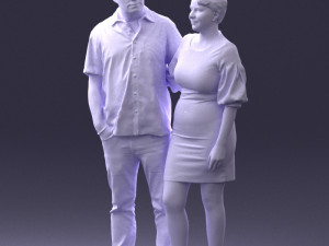 couplein casual wear 0016 3d print ready 3D 打印模型