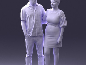 couplein casual wear 0016 3d print ready 3D 打印模型