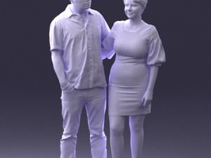 couplein casual wear 0016 3d print ready 3D 打印模型