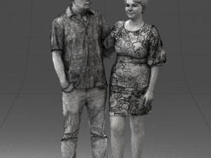 couplein casual wear 0016 3d print ready 3D 打印模型