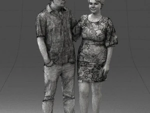 couplein casual wear 0016 3d print ready 3D Print Model