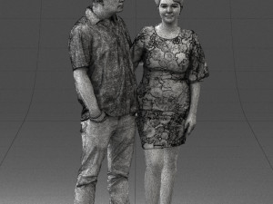 couplein casual wear 0016 3d print ready 3D 打印模型