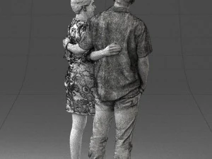 couplein casual wear 0016 3d print ready 3D Print Model