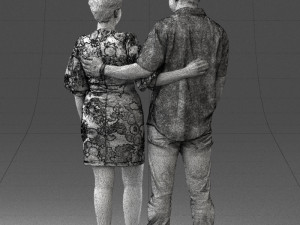 couplein casual wear 0016 3d print ready 3D 打印模型