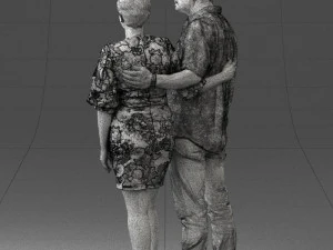 couplein casual wear 0016 3d print ready 3D Print Model