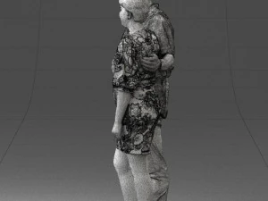 couplein casual wear 0016 3d print ready 3D Print Model