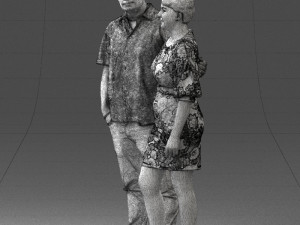 couplein casual wear 0016 3d print ready 3D 打印模型