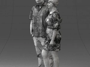 couplein casual wear 0016 3d print ready 3D Print Model